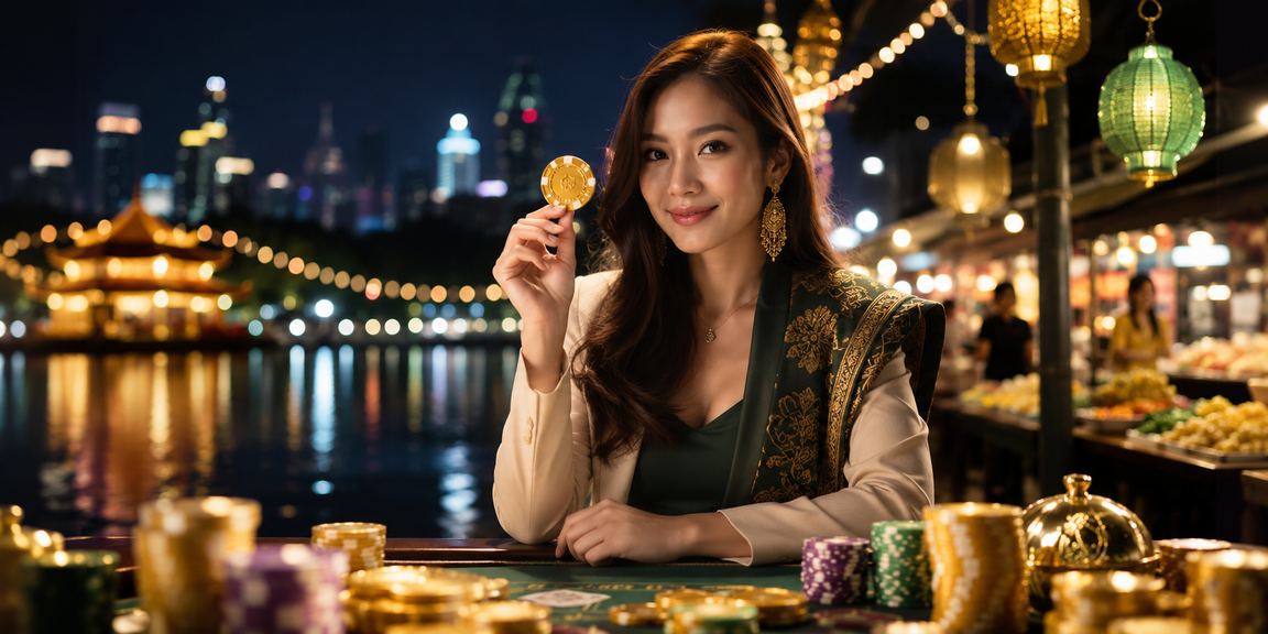 Meja baccarat kasino langsung sempena Hari Raya di Malaysia